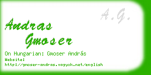 andras gmoser business card