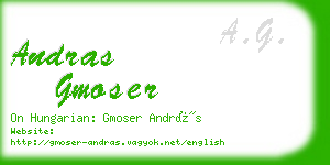 andras gmoser business card